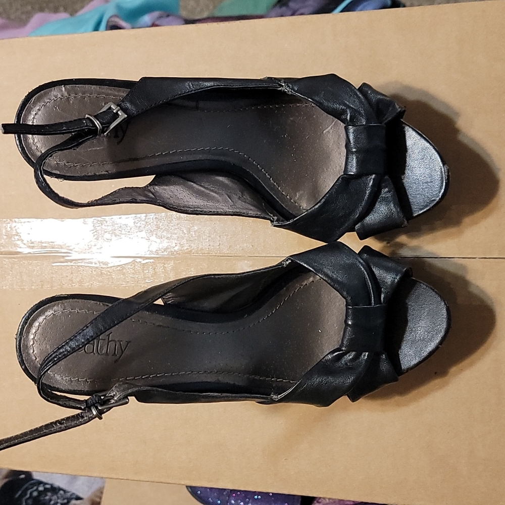 High Heels black, stilettos, peep toe